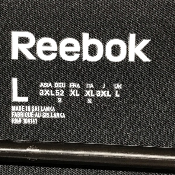 Reebok Sport Men’s Large OPP Jersey Tee Black Caviar Training Activewear - Picture 3 of 5